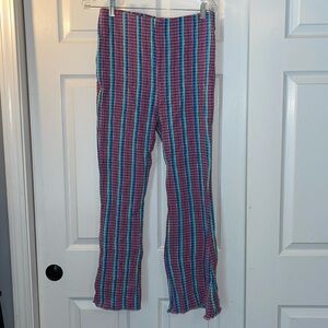 Free People Multi Colored Bell Bottom Pants -Medium
